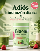 Bloom Greens [Sabor Fresa-Kiwi]: Alivia la Inflamación y Mejora tu Digestión (Probióticos, Enzimas y Adaptógenos)